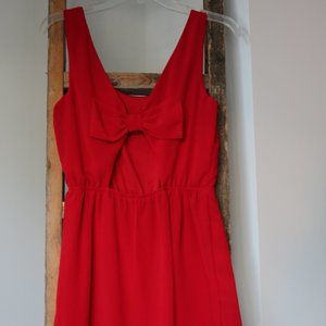 Red Dress with bow detail on back